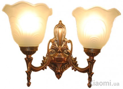 Бра MOAAN Mediterranean Style 2Bulb Brown/White (8001)