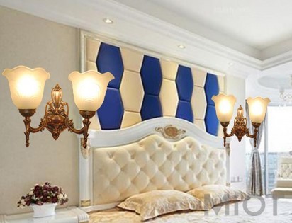 Бра MOAAN Mediterranean Style 2Bulb Brown/White (8001)