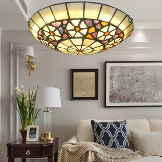 Потолочный светильник MOAAN Mediterranean Style Tiffany 30cm (6009)