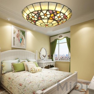 Стельовий світильник MOAAN Mediterranean Style Tiffany 30cm (6009)