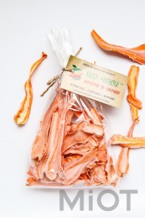 Морквяні чіпси, 50 г (450-500г свіжої моркви)