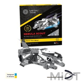 Зореліт з підсвічуванням конструктор Nebula Scout корабель Metal-Time MT098