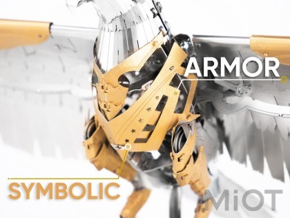 Колекцiйна модель Metal Time Unity Wings Eagle Golden Armor Crystal Edition MT101SWRSK-GA/READY