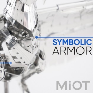 Колекцiйна модель Metal Time Unity Wings Eagle Silver Armor Crystal Edition MT101SWRSK/READY