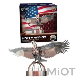 Колекцiйна модель Metal Time Unity Wings Eagle Silver Armor MT101/READY