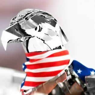 Колекцiйна модель Metal Time Unity Wings Eagle Silver Armor Crystal Edition MT101SWRSK/READY