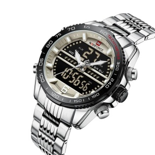 Мужские наручные часы Naviforce 9195S (Серебристый)