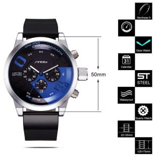 Мужские наручные часы Sinobi S9716G (11S9716G03) (Серебристый)