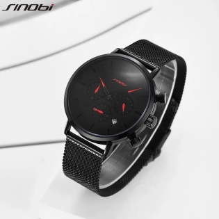 Мужские наручные часы Sinobi S9807G (11S9807G02) (Черный)