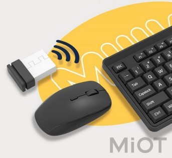 Комплект клавіатура+миша Xiaomi MIIIW POP Wireless Membrane Gen 3 PB03 POP Black (MW23PB03)