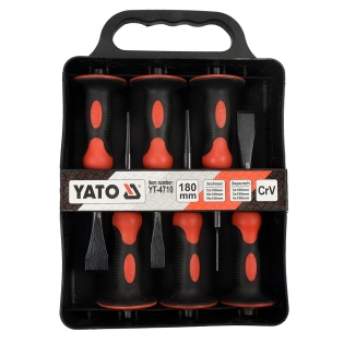 Набiр зубил iз протектором YATO YT-4710, 6 штук (Чорно-помаранчевий)