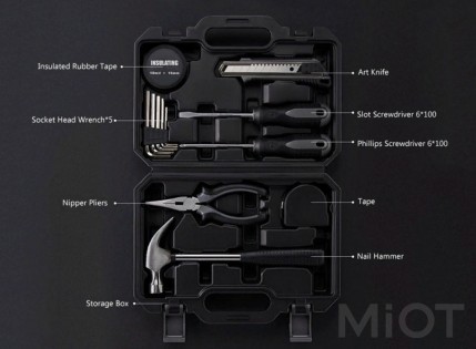 Універсальний набір інструментів Xiaomi Jiuxun Tools Toolbox 12-in-1 (3020299)