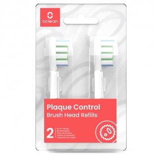 Набір змінних щіток-насадок Oclean P1C1 W02 Plaque Control Brush Head White (2 шт)