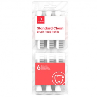 Набір змінних щіток-насадок Oclean P2S6 W06 Standard Clean Brush Head White (6 шт)