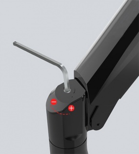 Настольное крепление для монитора Xiaomi Loctek Pneumatic Single 17-30&`34; (DBL502) Black