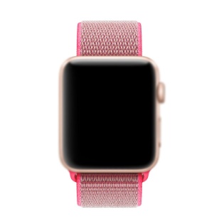 Нейлоновый ремешок для смарт-часов 42/44mm Nylon Sport Loop Electric Pink (Розовый)