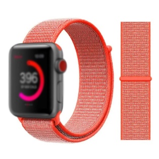Нейлоновий ремінець для смарт-годин 42/44mm Nylon Sport Loop Nectarine (Помаранчевий)