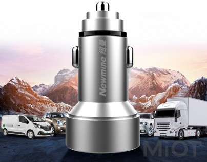 Автомобільний зарядний пристрій Newmine Car Сharger 12V/24V (SX001-008)