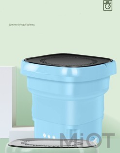 Складна портативна пральна машина Yiwu 8,5L Blue