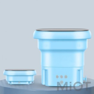 Складна портативна пральна машина Yiwu 8,5L Blue