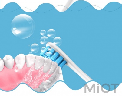 Насадка для зубної щітки Xiaomi Oclean Amazfit P1S1 Clean brush head (Sky Blue) 2шт