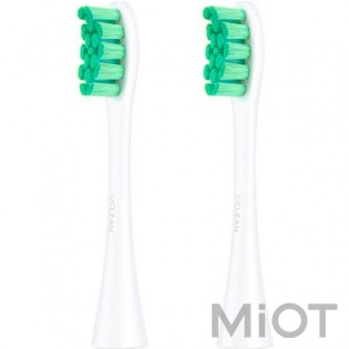 Набір насадок для зубної щітки Xiaomi Oclean P1S5 Toothbrush Heads 2 pcs White / Green (2шт. /упаковка)