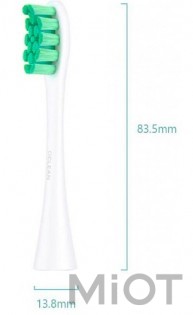 Набір насадок для зубної щітки Xiaomi Oclean P1S5 Toothbrush Heads 2 pcs White / Green (2шт. /упаковка)