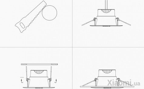 Потолочный светильник Xiaomi OPPLE 3W LED White LED-LTH0103015