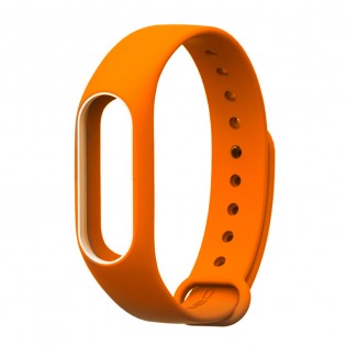 Ремінець до браслета Xiaomi Mi Band 2 Orange/White