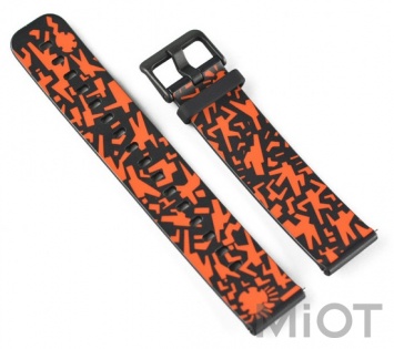 Браслет Xiaomi AMAZFIT Bip silicon strap (A17263) Original (Black-Red)