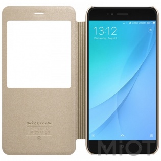 Чохол книжка Nillkin Sparkle Leather XIAOMI Mi 5X / A1 SP-LC XM-5X Gold