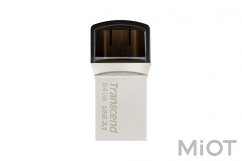 USB флеш накопичувач Xiaomi Transcend JetFlash 890 64GB, Type-C, USB 3.1/3.0 Silver (TS64GJF890S)