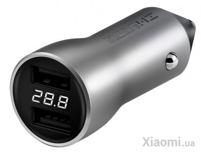 Автомобильное зарядное устройство Xiaomi ZMi Car Charger with Display Silver AP621