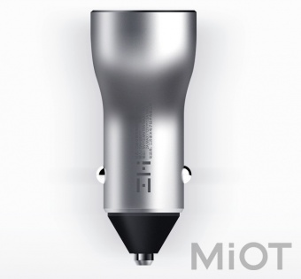 Автомобільний зарядний пристрій Xiaomi ZMi Car Charger with Display Silver AP621