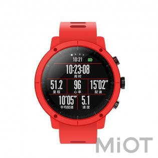 Накладка на годинник і браслет Amazfit Stratos Face cover and Strap Red