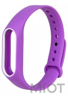 Ремінець для браслета Xiaomi Mi Band 2 Light Purple/White