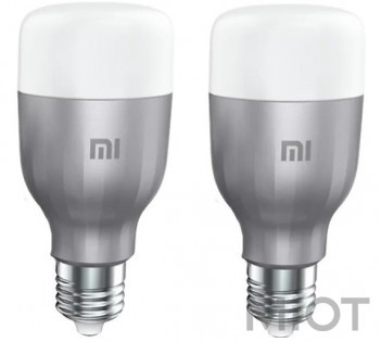 Світлодіодна лампа LED Xiaomi Mi LED Smart Bulb E27 White and Color 2-Pack (GPX4025GL)