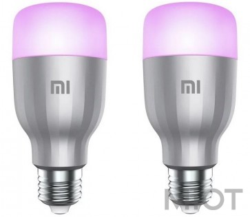 Світлодіодна лампа LED Xiaomi Mi LED Smart Bulb E27 White and Color 2-Pack (GPX4025GL)