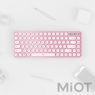 Клавіатура бездротова Xiaomi MiiiW AIR85 Bluetooth Dual Mode (MWXKT01) MAC/iPad/PC (UA) Pink