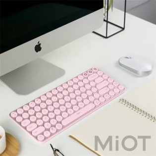Клавіатура бездротова Xiaomi MiiiW AIR85 Bluetooth Dual Mode (MWXKT01) MAC/iPad/PC (UA) Pink
