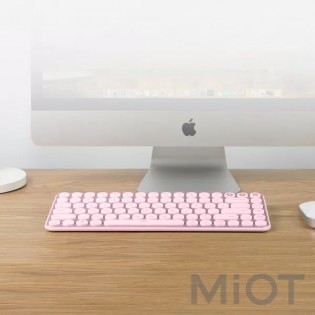 Клавіатура бездротова Xiaomi MiiiW AIR85 Bluetooth Dual Mode (MWXKT01) MAC/iPad/PC (UA) Pink