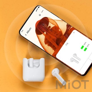Бездротові навушники Xiaomi  QCY T12 TWS Black