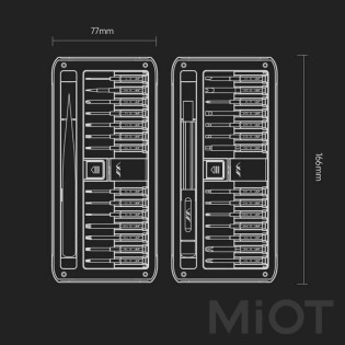 Викрутка з насадками Xiaomi JIMIHOME 30in1 Black JM-GNT30