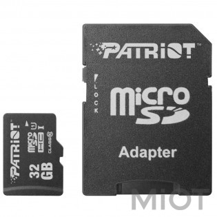 Карта пам'ятi Patriot LX Series microSDHC 32GB Class 10 + SD
