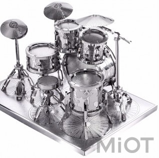 Колекційна модель PIECECOOL DRUM SET SILVER P032-S