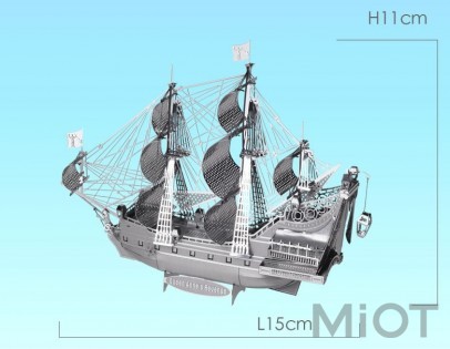 Колекційна модель PIECECOOL THE QUEEN ANNE'S REVENGE SILVER P038-S