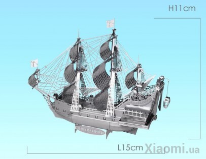 Коллекционная модель PIECECOOL THE QUEEN ANNE'S REVENGE SILVER P038-S