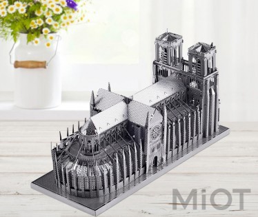 Колекційна модель PIECECOOL NOTRE DAME CATHEDRAL PARIS SILVER P016-S