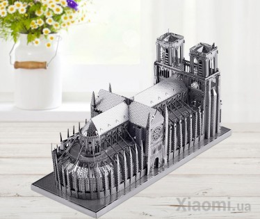 Коллекционная модель PIECECOOL NOTRE DAME CATHEDRAL PARIS SILVER P016-S