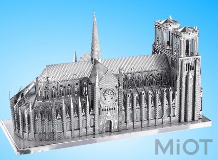 Колекційна модель PIECECOOL NOTRE DAME CATHEDRAL PARIS SILVER P016-S